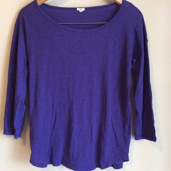 🍂J.Crew🍂 Vintage Cotton Ballet Tee!! Deep purple - Picture 4 of 6